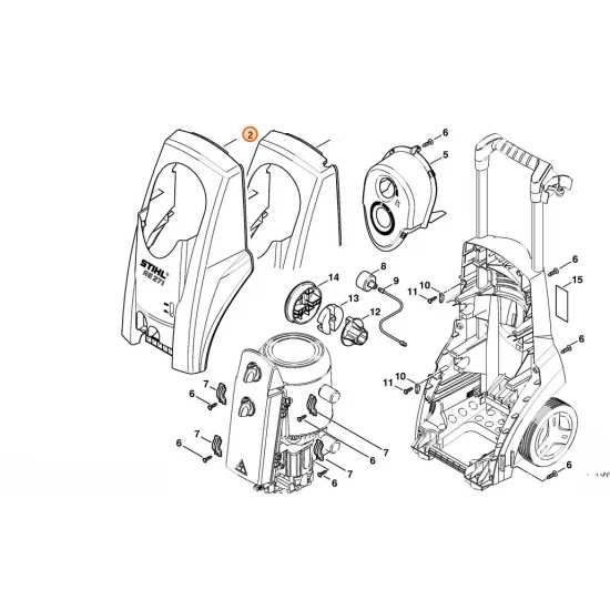 Stihl  Pokrywa RE 281 4753 706 2100